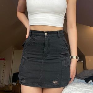[LF / Carmar] black mini skirt